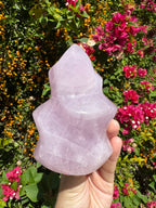 Lavender Rose Quartz Flame