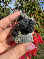 Pyrite And Galena On Quartz Specimen