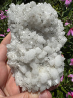 Pyrite on Calcite Cluster