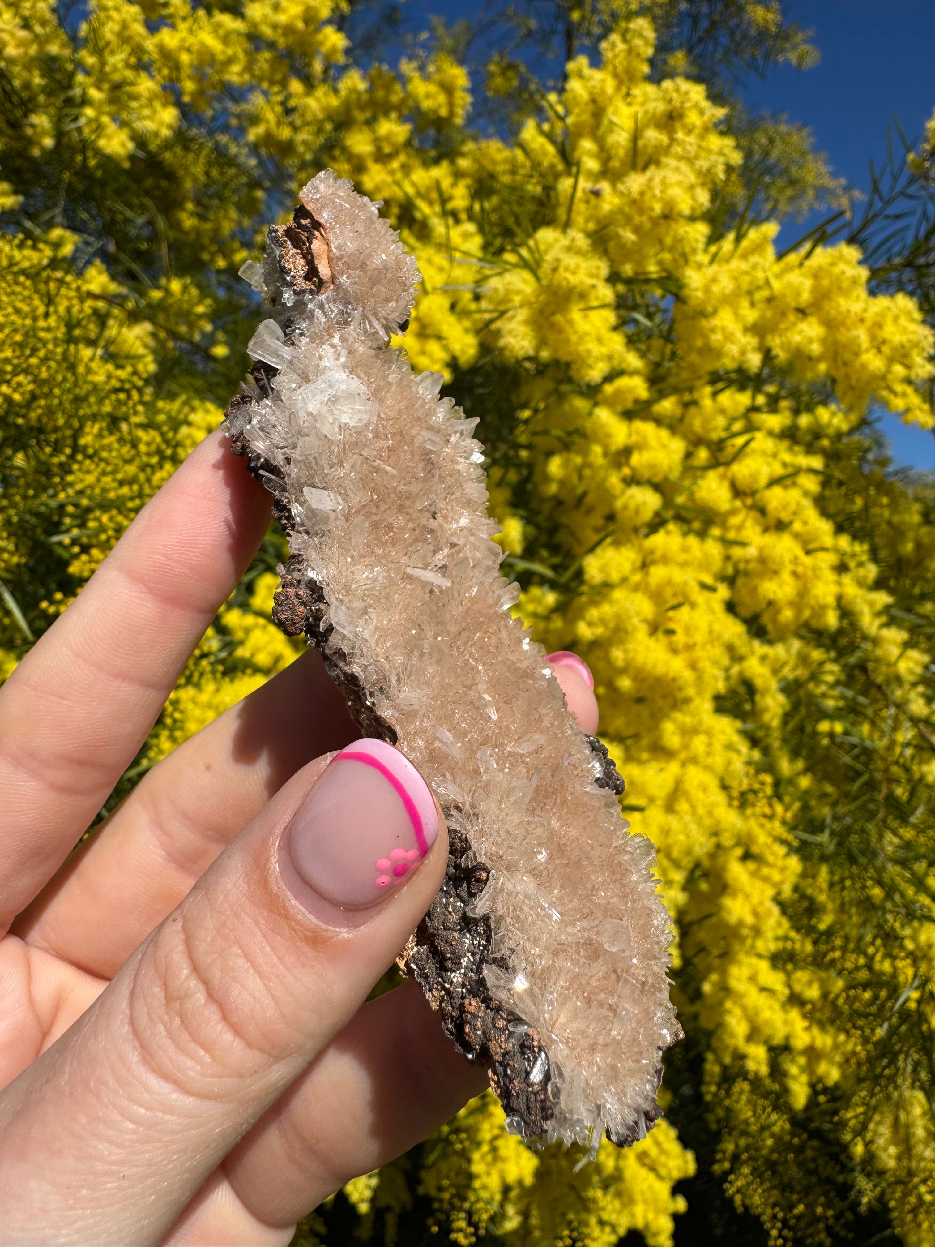Clear Hemimorphite Cluster - Durango Mexico
