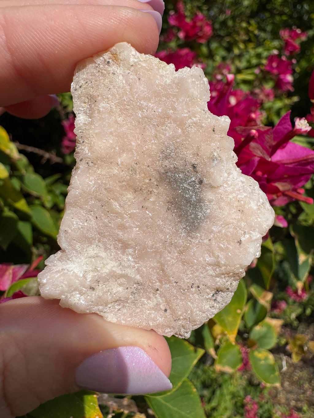 Pink Dolomite With Chalcopyrite Specimen