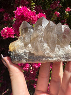 Smoky Quartz With Rutile Star Cluster