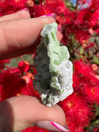 Green Tourmaline and Kunzite with Mica on Albite Matrix Specimen