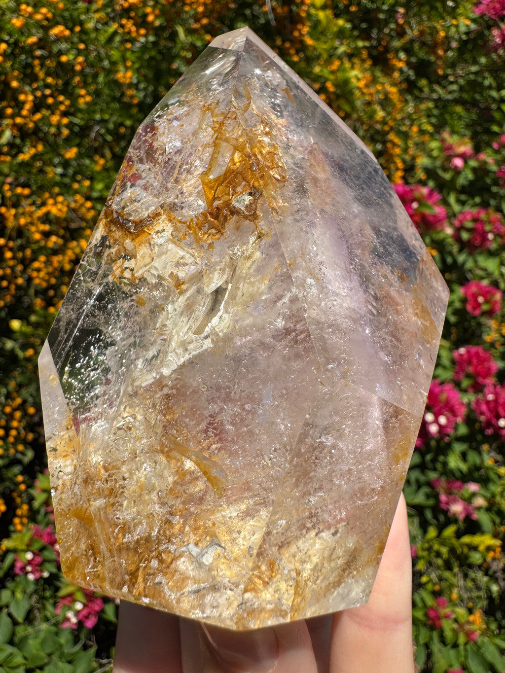 Clear Quartz + Amethyst Inclusions Freeform