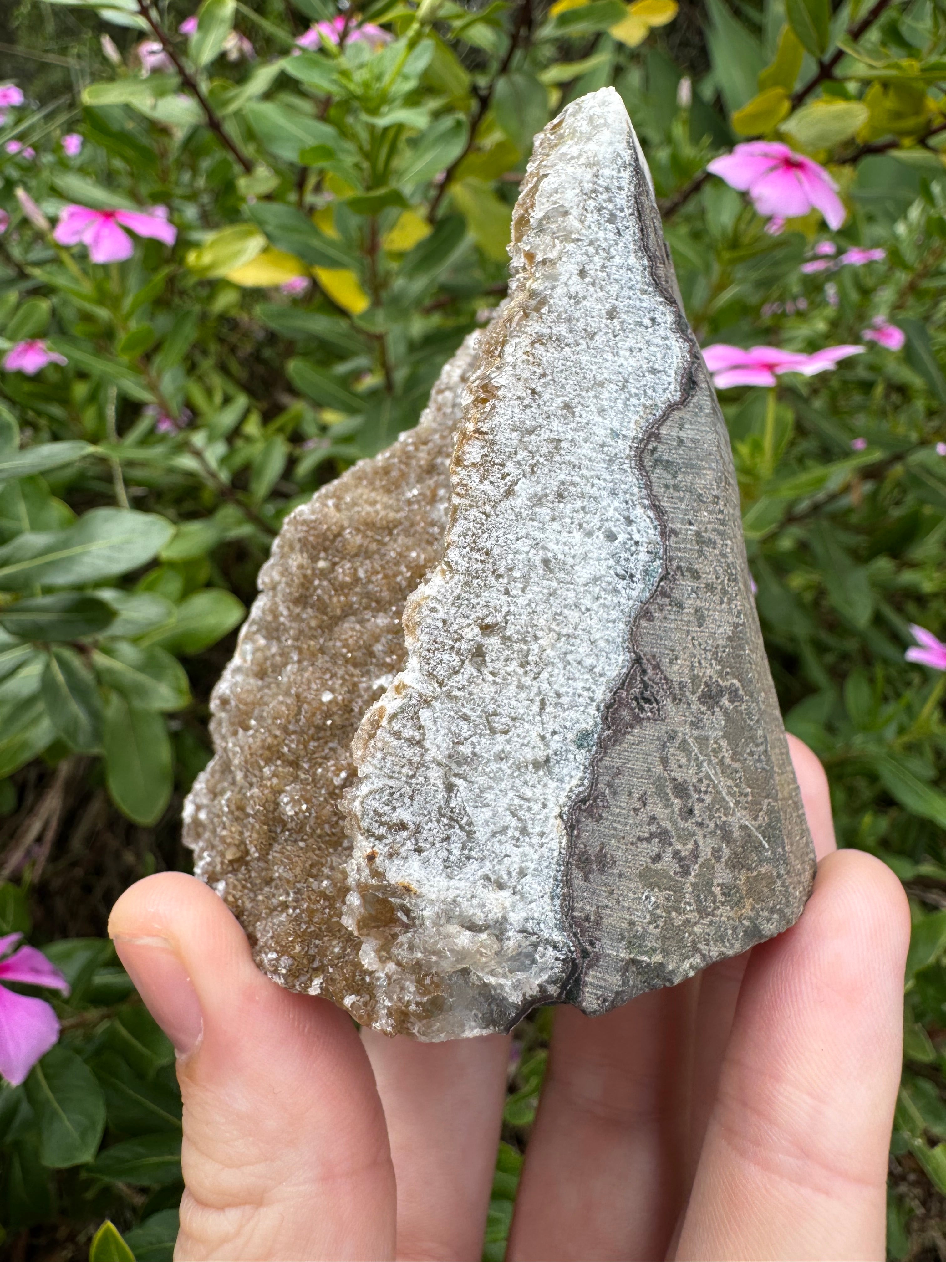 Brown Rainbow Amethyst Cluster