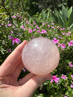 Rose Quartz Sphere with Asterism