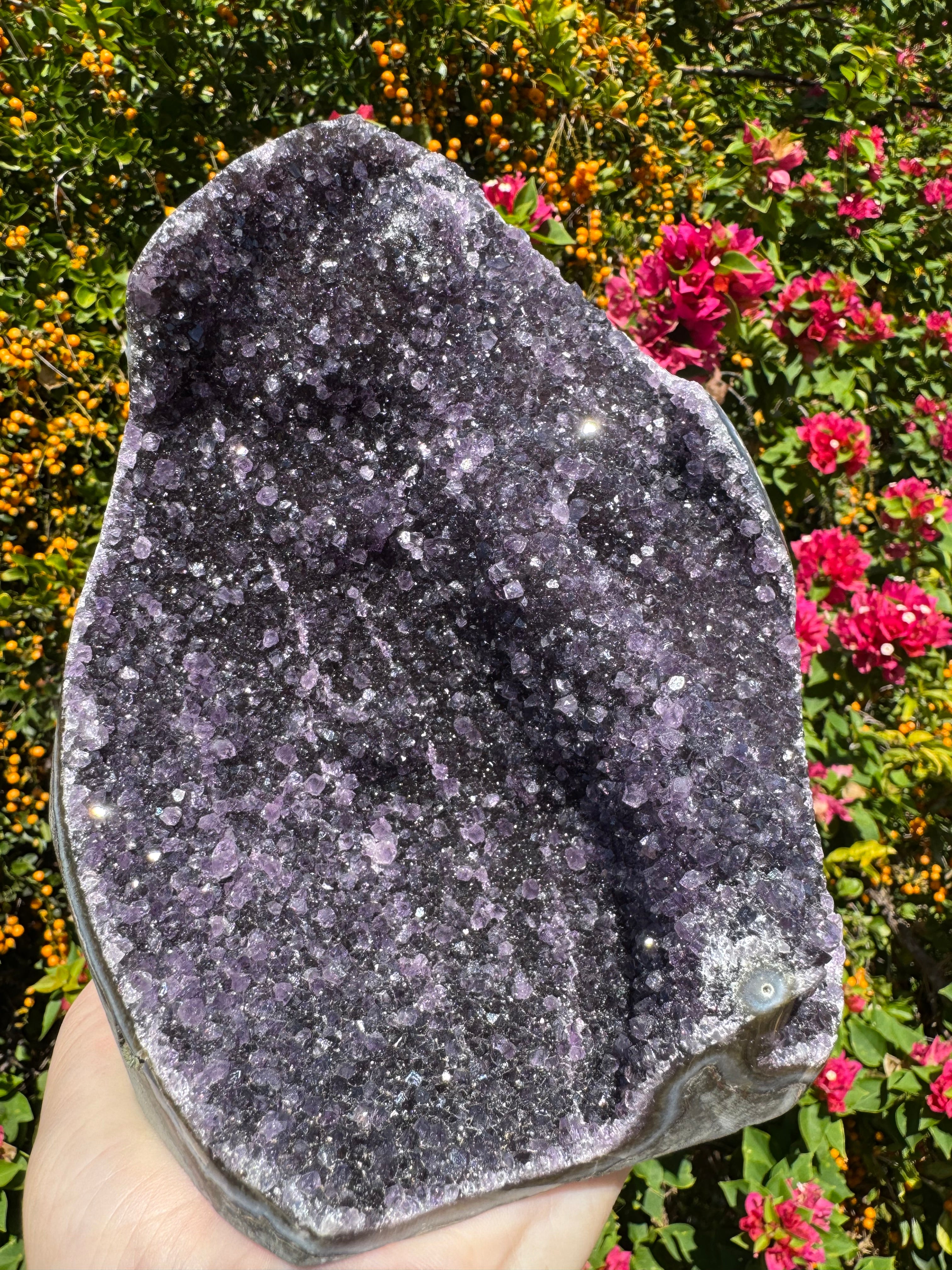 Amethyst Druzy Standing Geode
 - 2.362kg