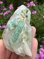 Green Tourmaline in Quartz Specimen