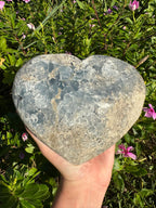 Blue Celestite Heart