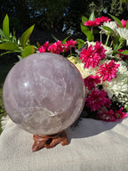 Star Lavender Rose Quartz Sphere
