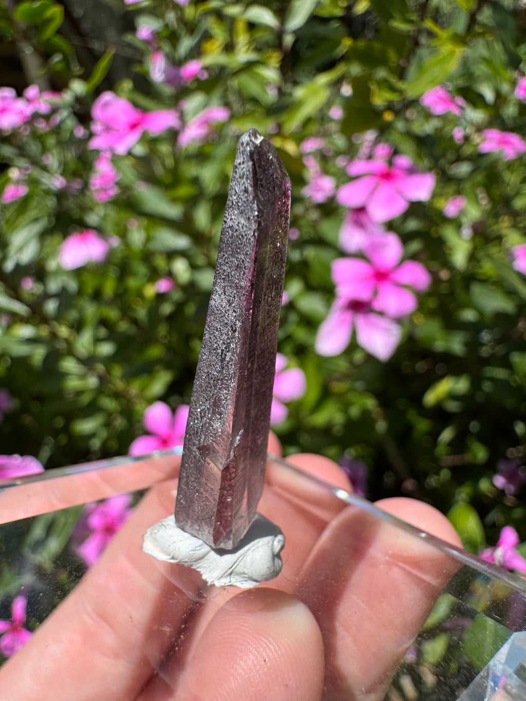 Hematite + Lithium Lasar Quartz Point