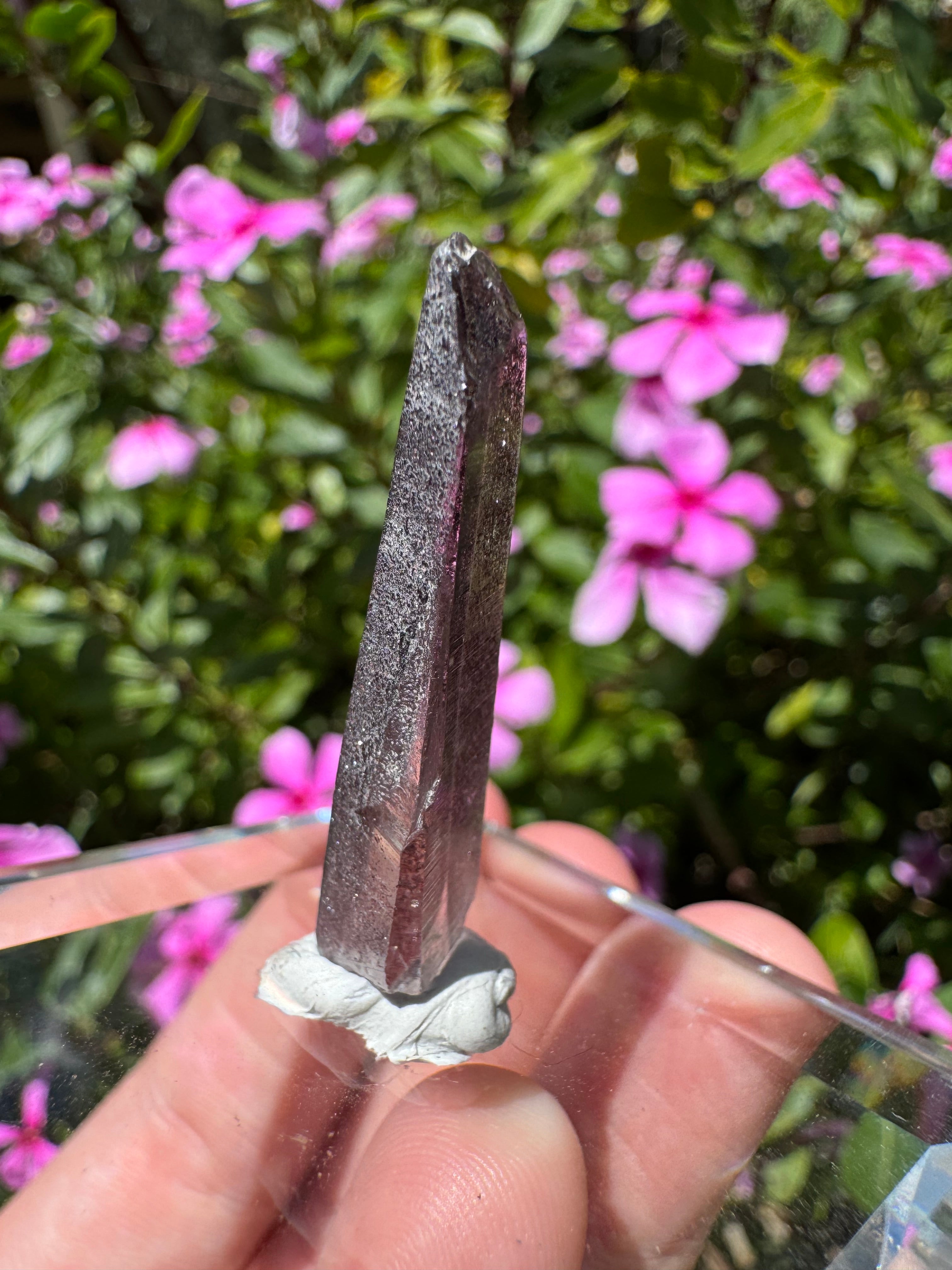Hematite + Lithium Lasar Quartz Point
