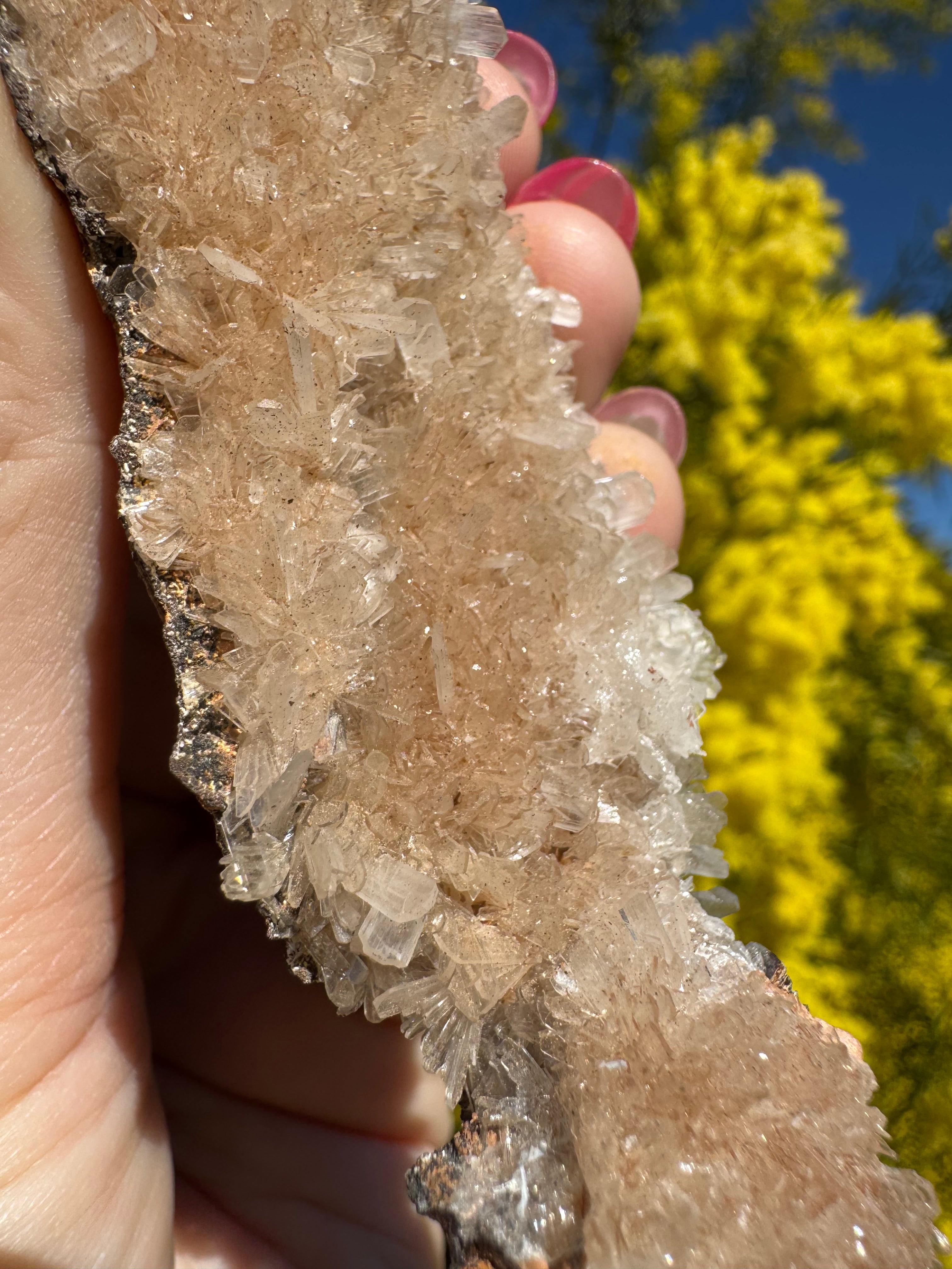 Clear Hemimorphite Cluster - Durango Mexico