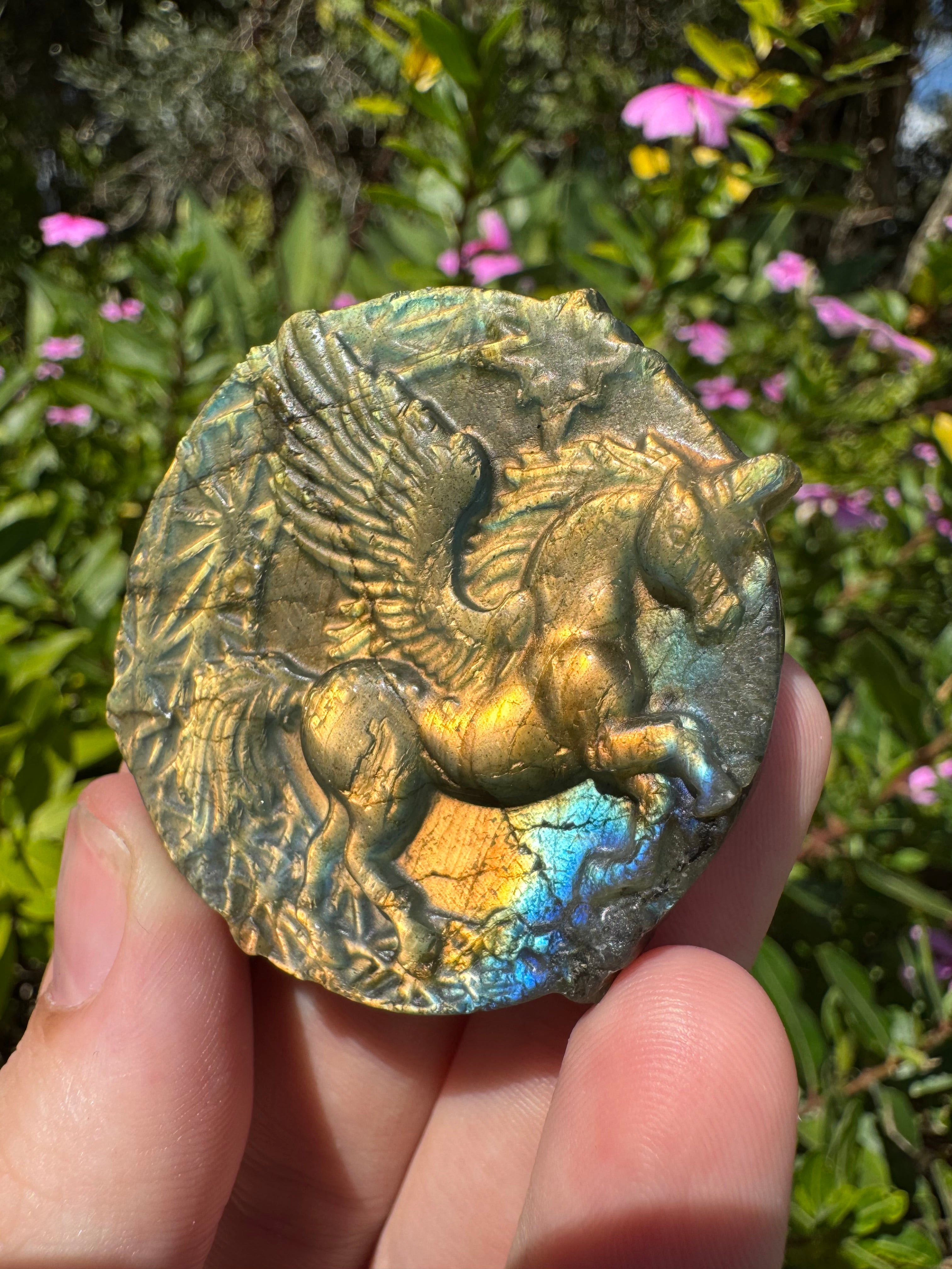Labradorite Pegasus Carving