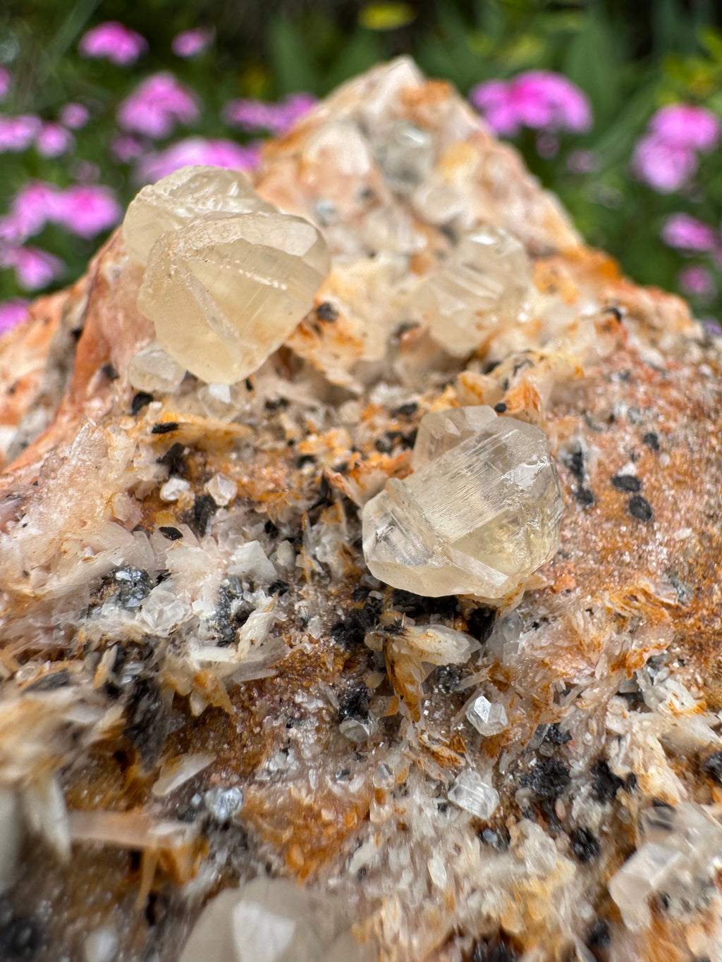 Cerussite on Barite Cluster Specimen
