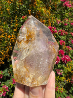 Clear Quartz + Amethyst Inclusions Freeform