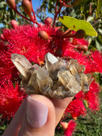 Hematite Phantom Quartz Cluster - Torrington