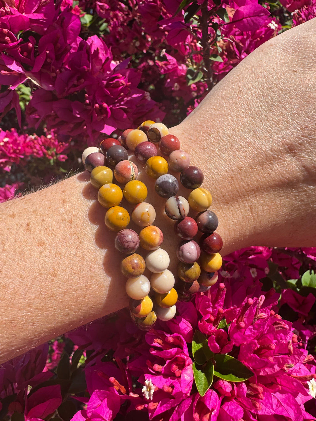 Pulsera de mookaíta de 8 mm