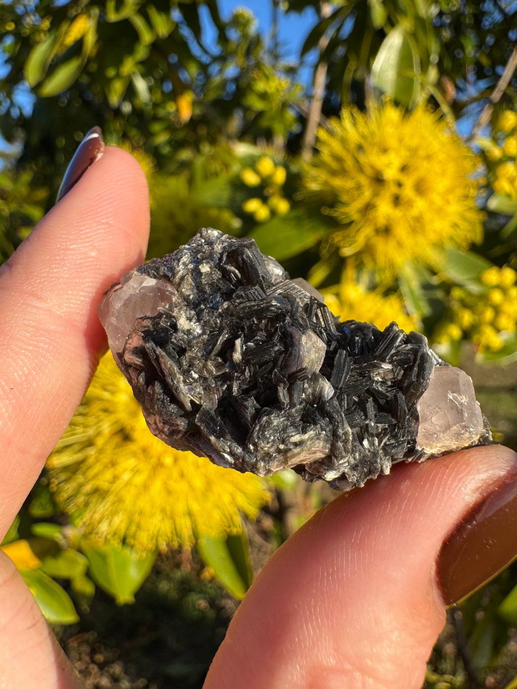Pink Apatite On Mica Matrix Specimen