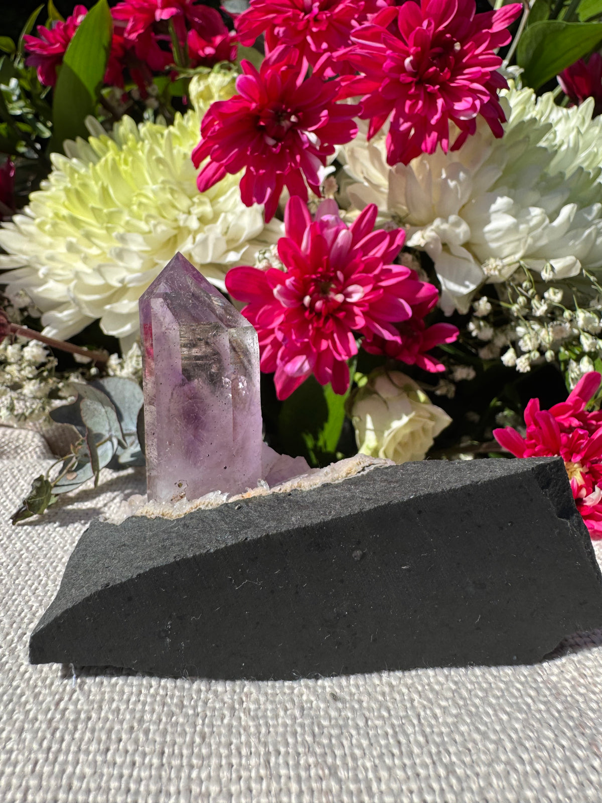 Amethyst Points on Basalt Matrix – Brandberg