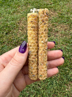 Handrolled Beeswax Intention Mini Candles - Protection