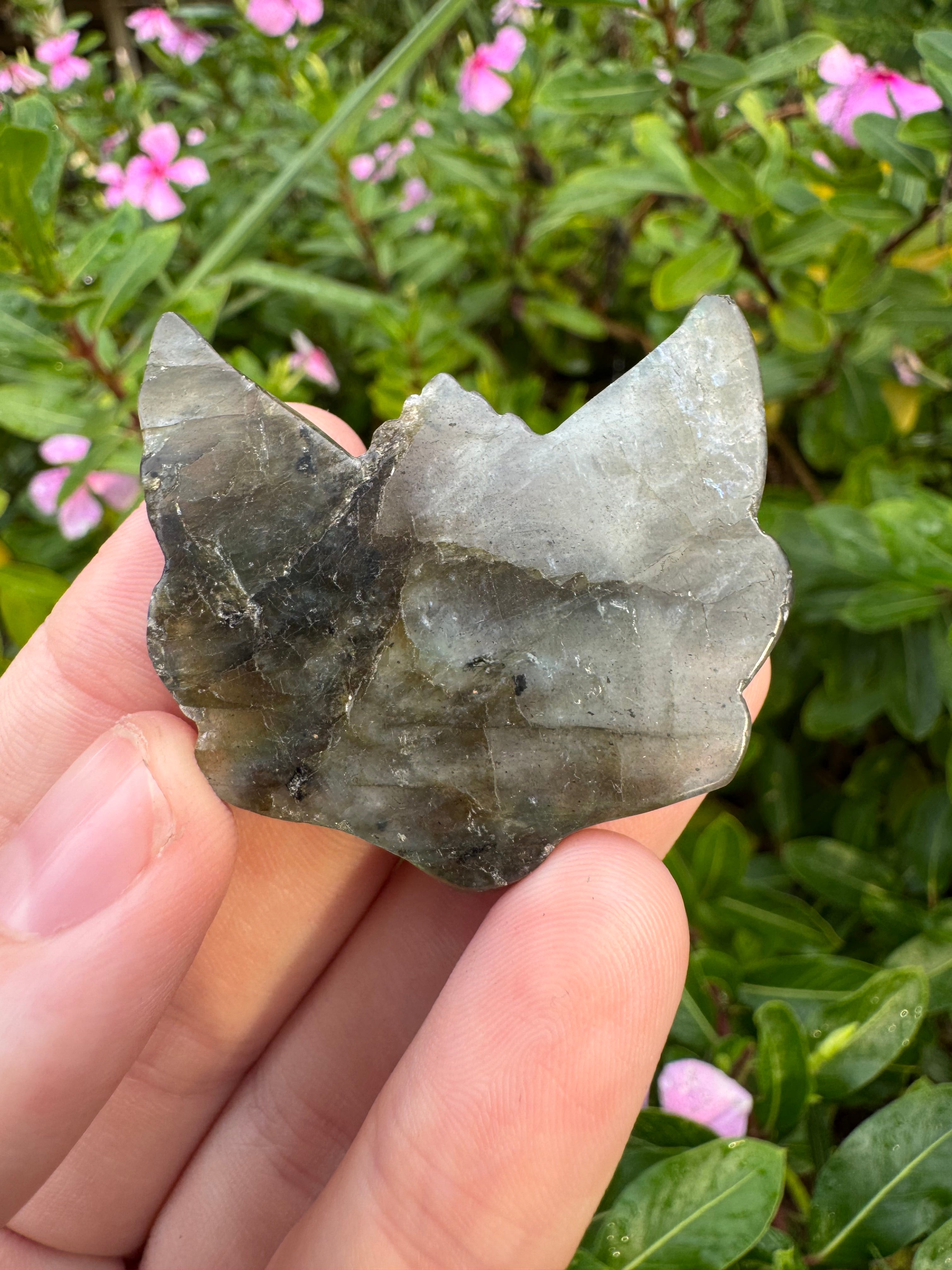 Labradorite Fox Carving