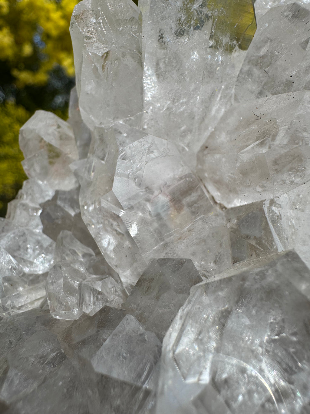Clear Quartz Cluster With Phantom - Double Sided