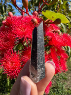 Hematite Coated Quartz Point