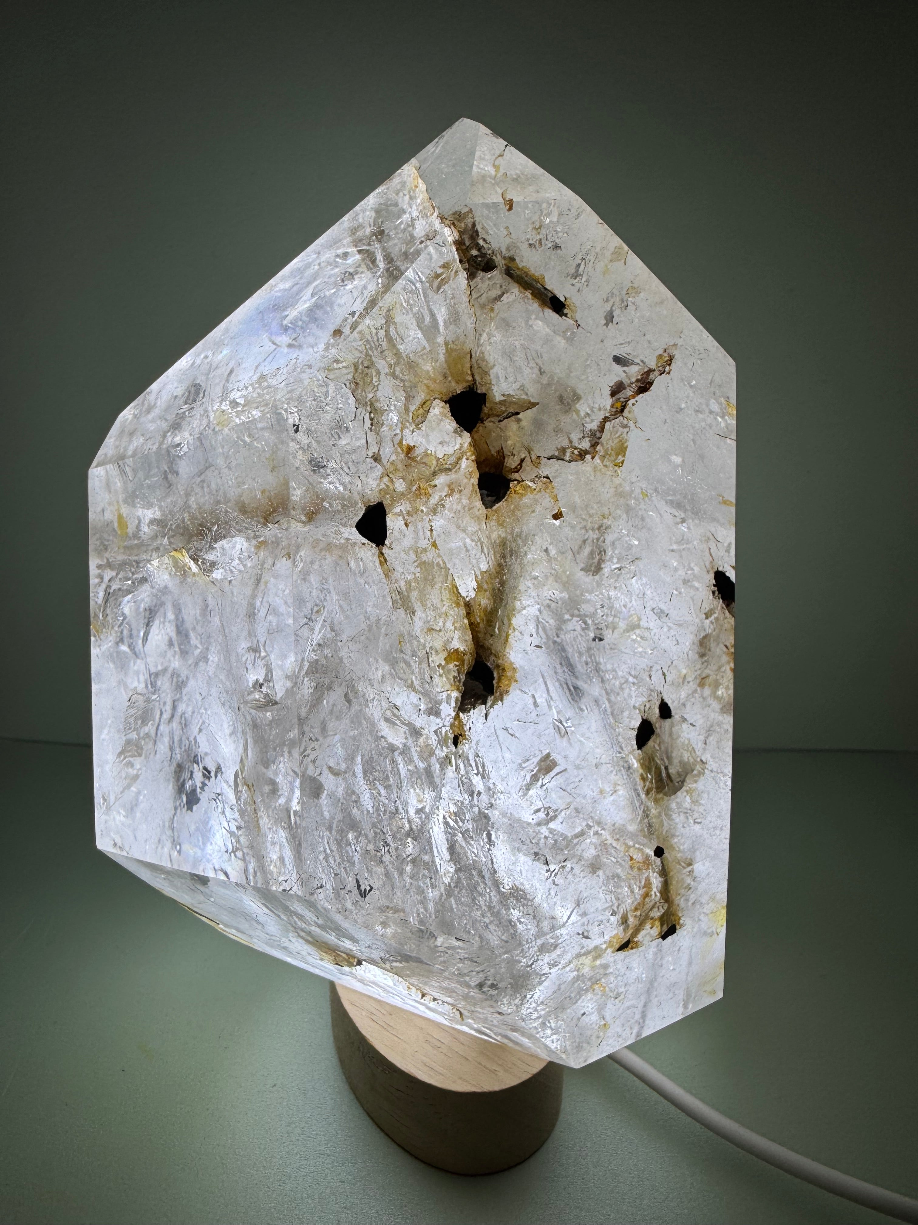 Inclusion Quartz Freeform - Black Tourmaline Rods