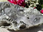 Amethyst Points With Botryoidal Green Fluorite Specimen - Brandberg