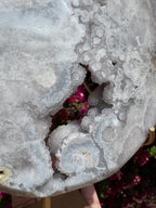 Lune en améthyste rose XL - Pièce maîtresse