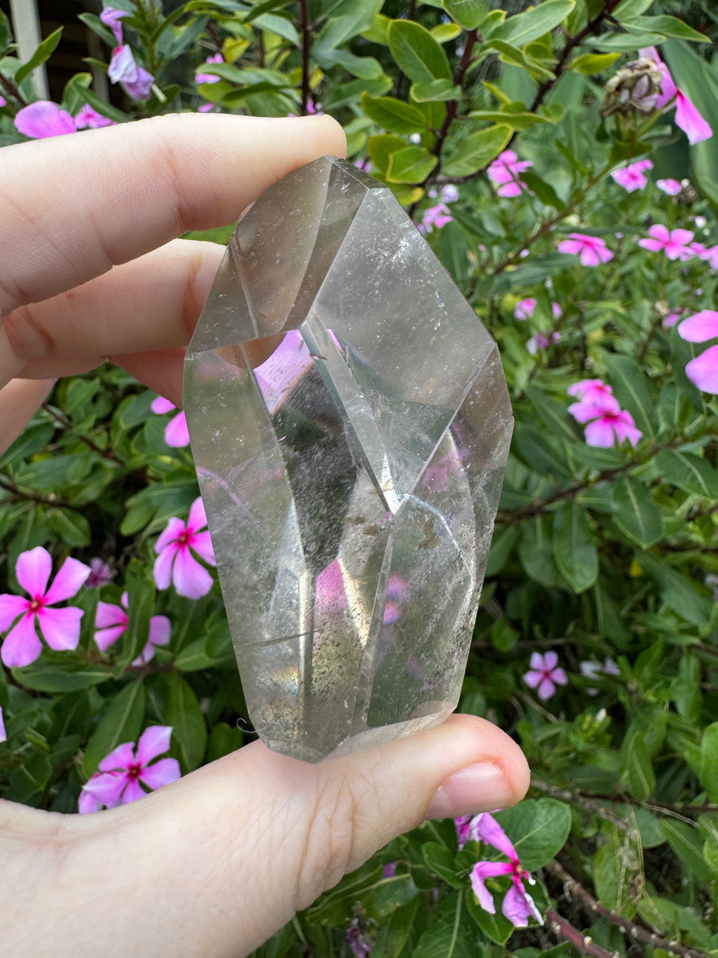 Inclusion Smoky Quartz Faceted Freeform