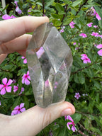 Inclusion Smoky Quartz Faceted Freeform
