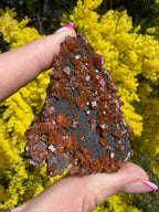 Vanadinite and Black Barite Specimen