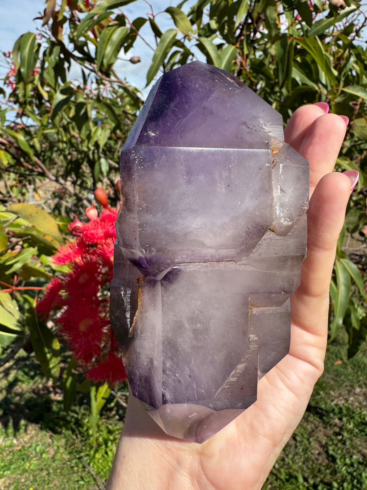Included Amethyst ‘Castle’ With Hematite Inclusions Freeform