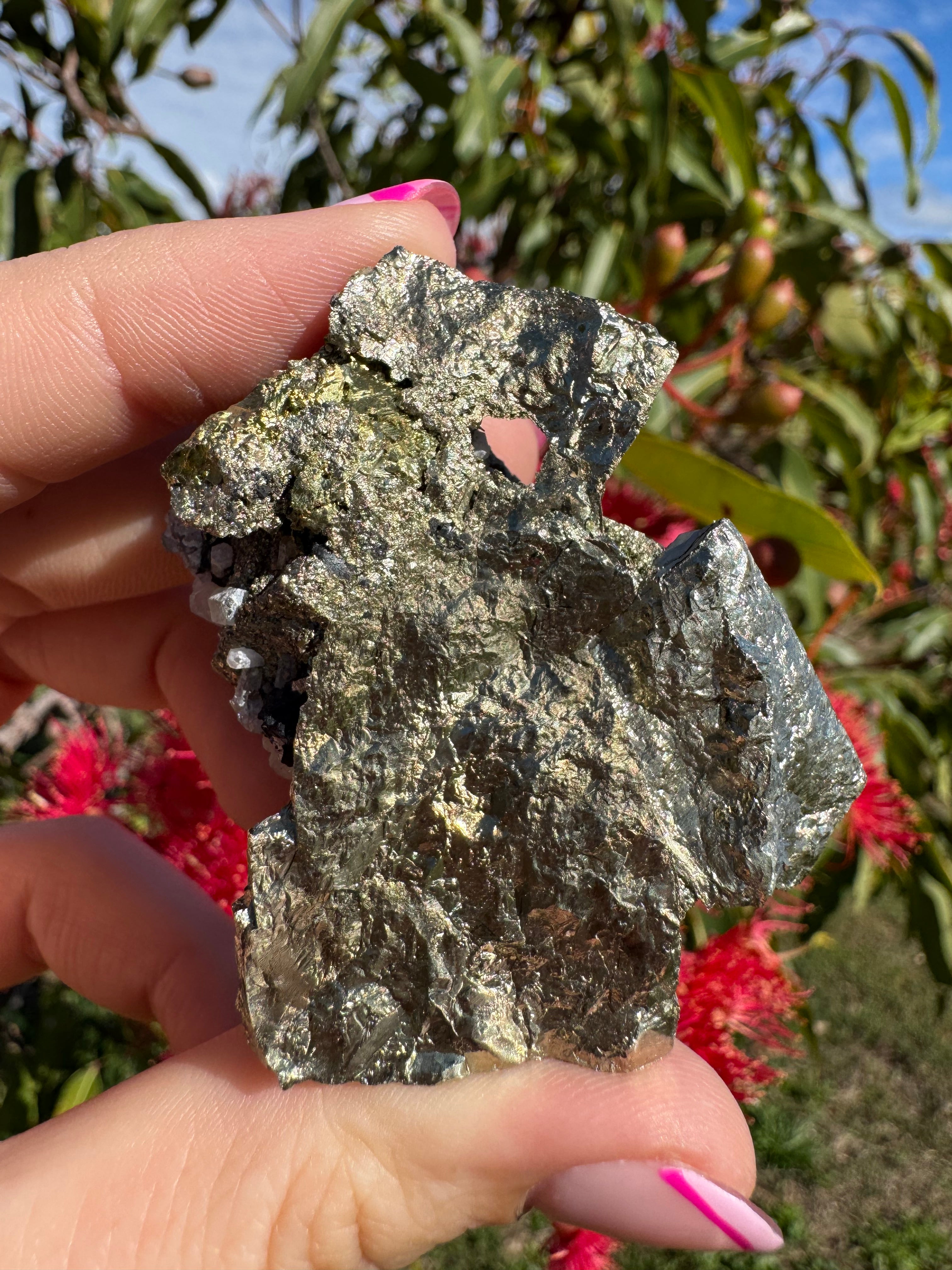 Pyrite And Galena On Quartz Specimen