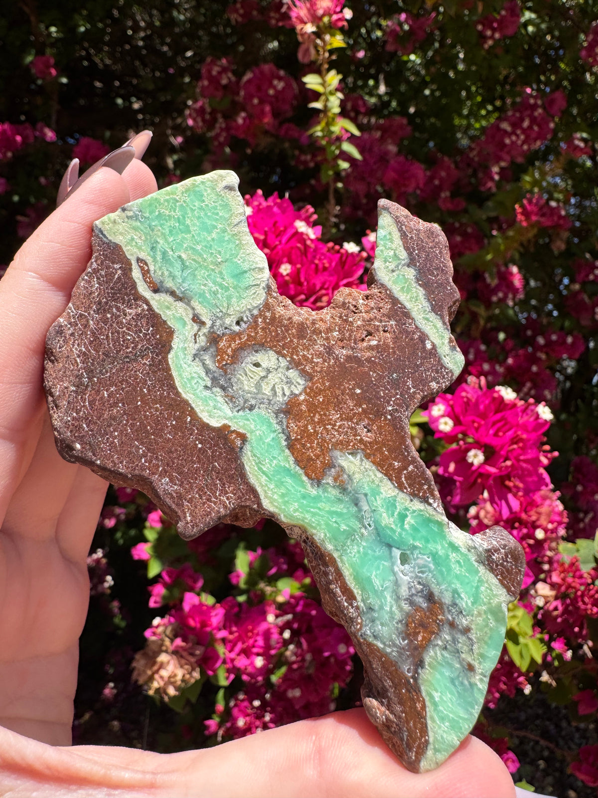 Green Chrysoprase Slice | Yerilla
