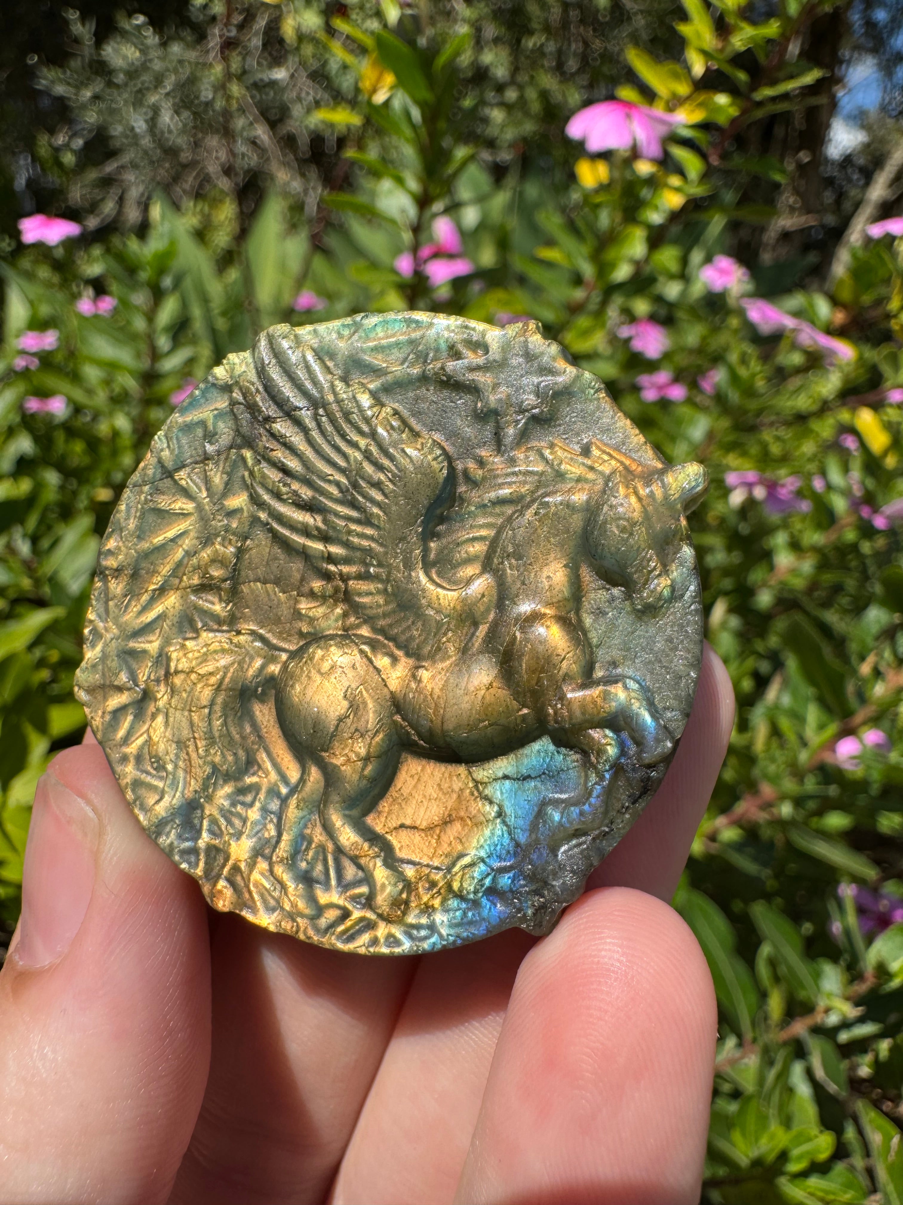 Labradorite Pegasus Carving