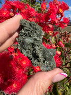 Himalayan Quartz with Chlorite and Rutile Inclusions Cluster