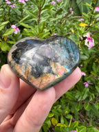 Labradorite Heart