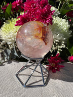 Fire Quartz (Hematoid Quartz) Sphere - Vaulted Stock