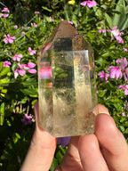 Natural Citrine Polished Point
- Hematite & Titanium Inclusions