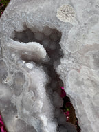 Lune en améthyste rose XL - Pièce maîtresse