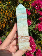 Green Aragonite Tower