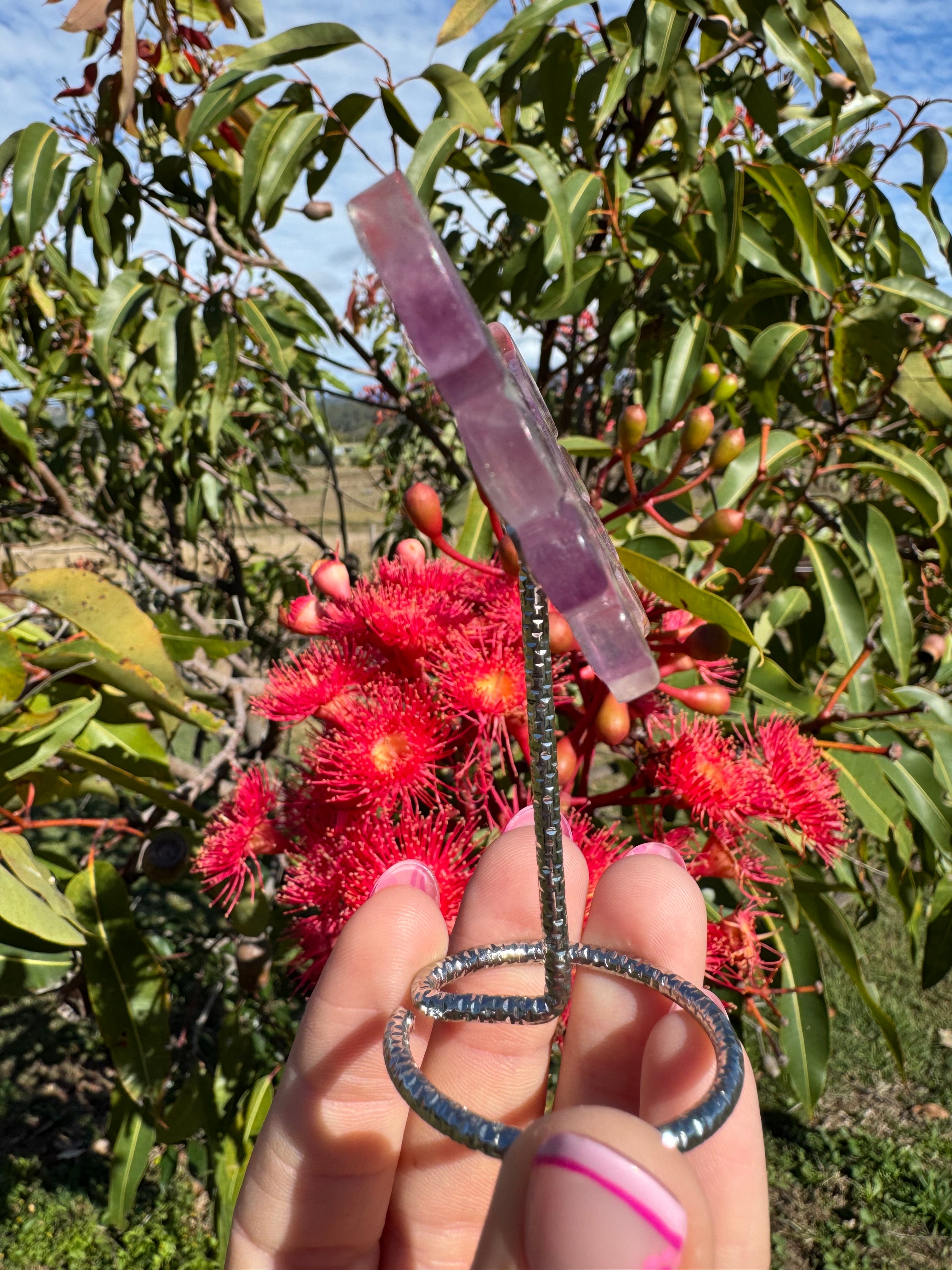 Purple Fluorite Butterfly Wings