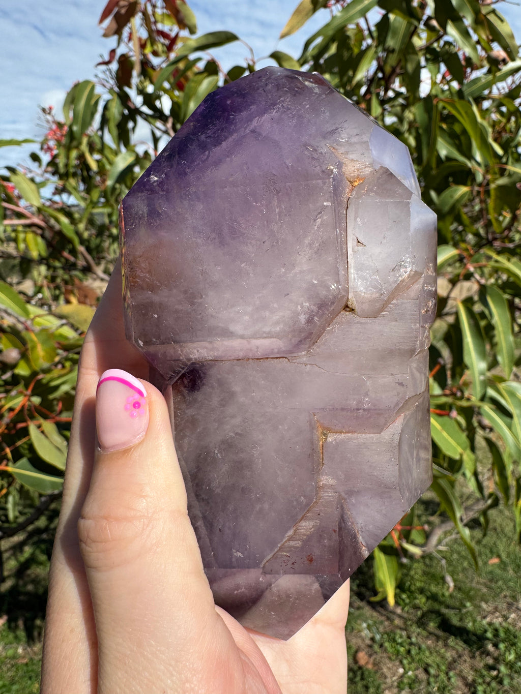 Included Amethyst ‘Castle’ With Hematite Inclusions Freeform