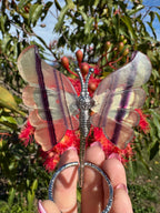 Purple Fluorite Butterfly Wings
