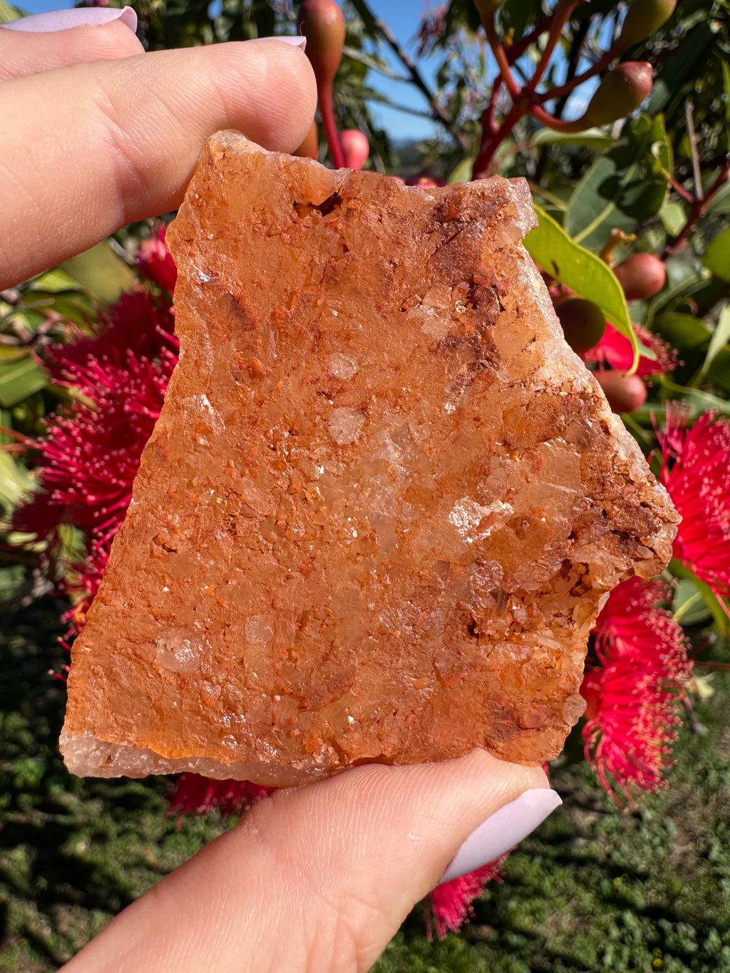 Tangerine Quartz Cluster