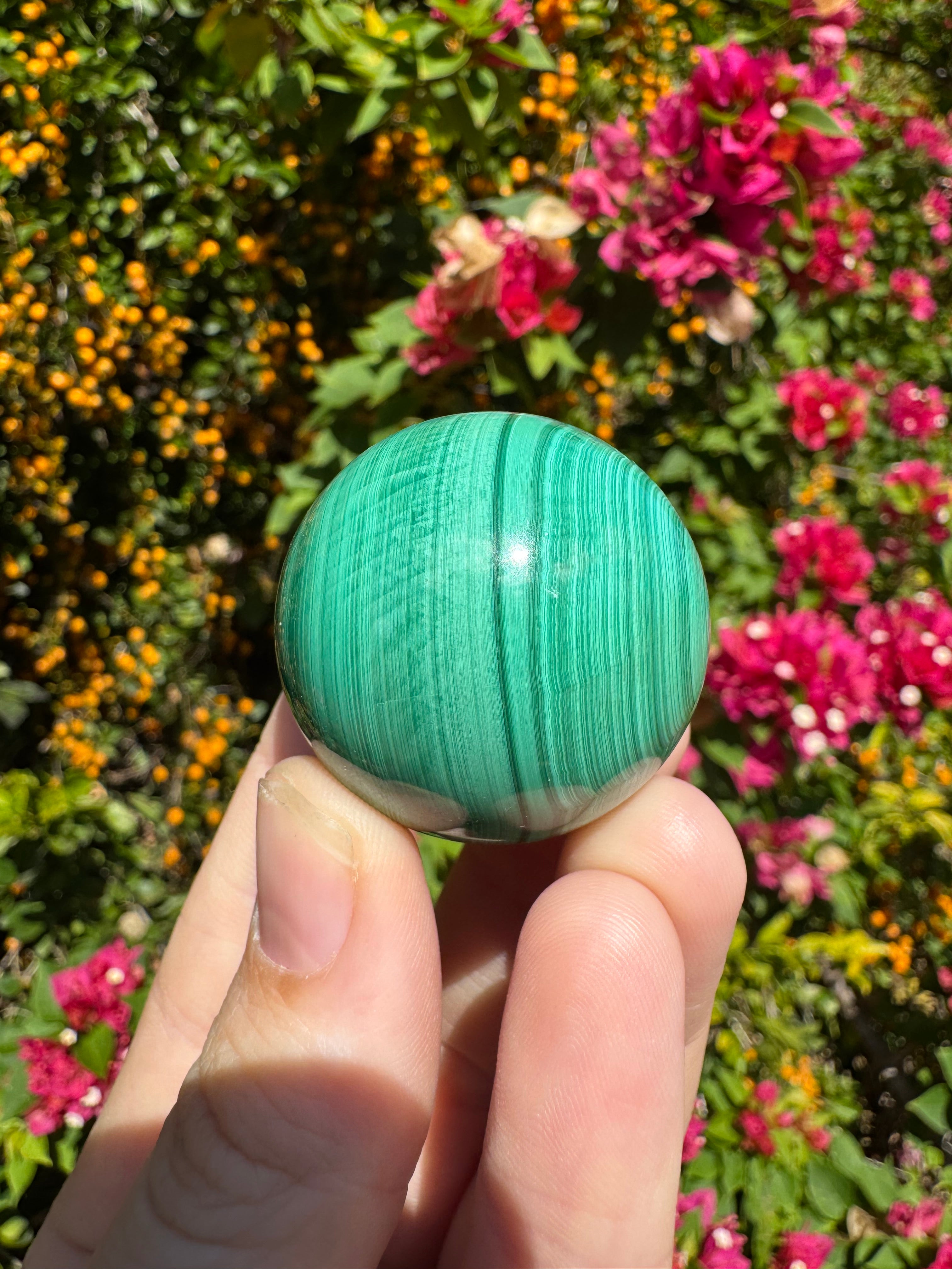 Malachite Sphere - 3.5cm