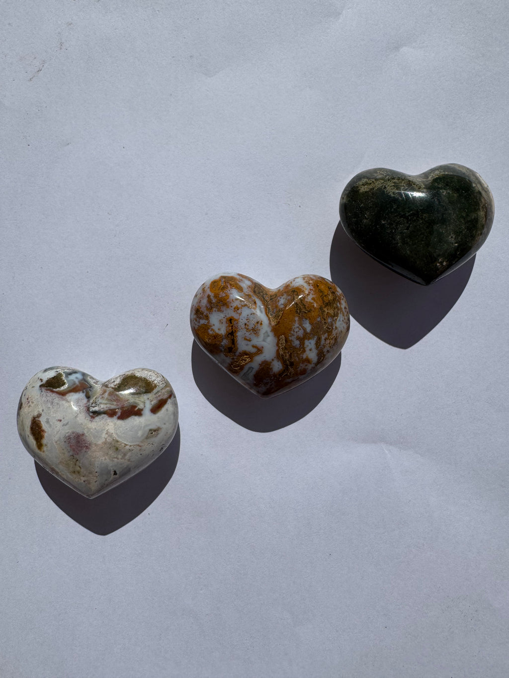 Corazón de jaspe oceánico | Mini